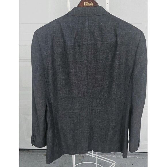 Daniel Cremieux Loro Piana Wool Sport Coat Blazer Two Button Gray Plaid 44L - Picture 2 of 15